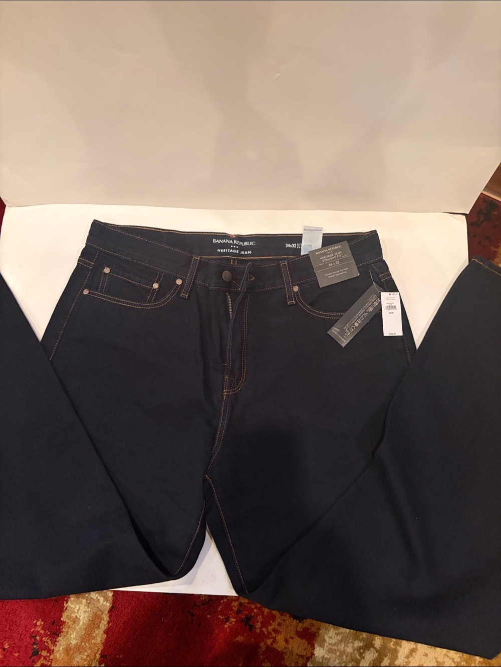 Banana Republic Women's Navy Straight-Leg Jeans